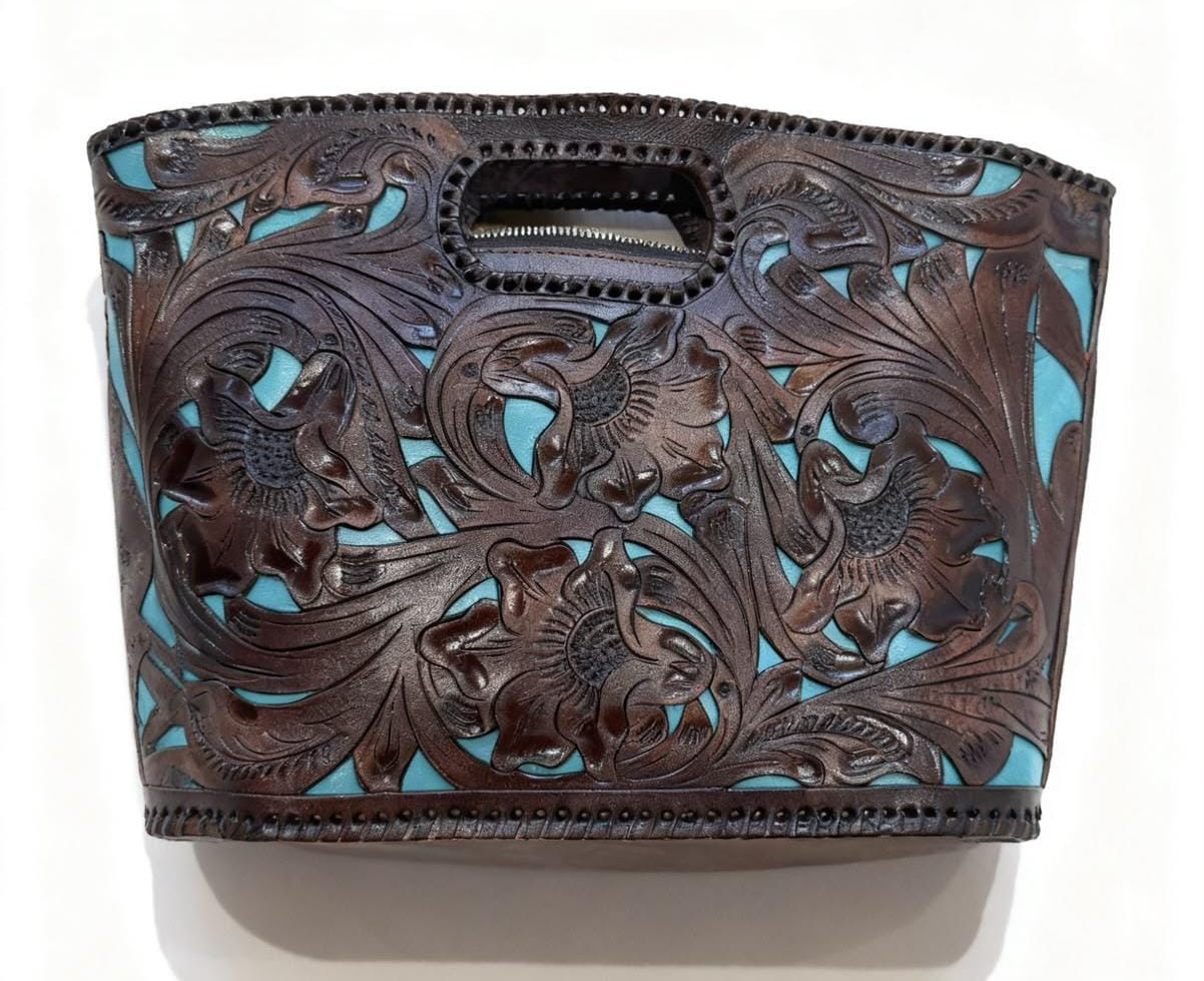 № 223 — hand-tooled tote, one of one